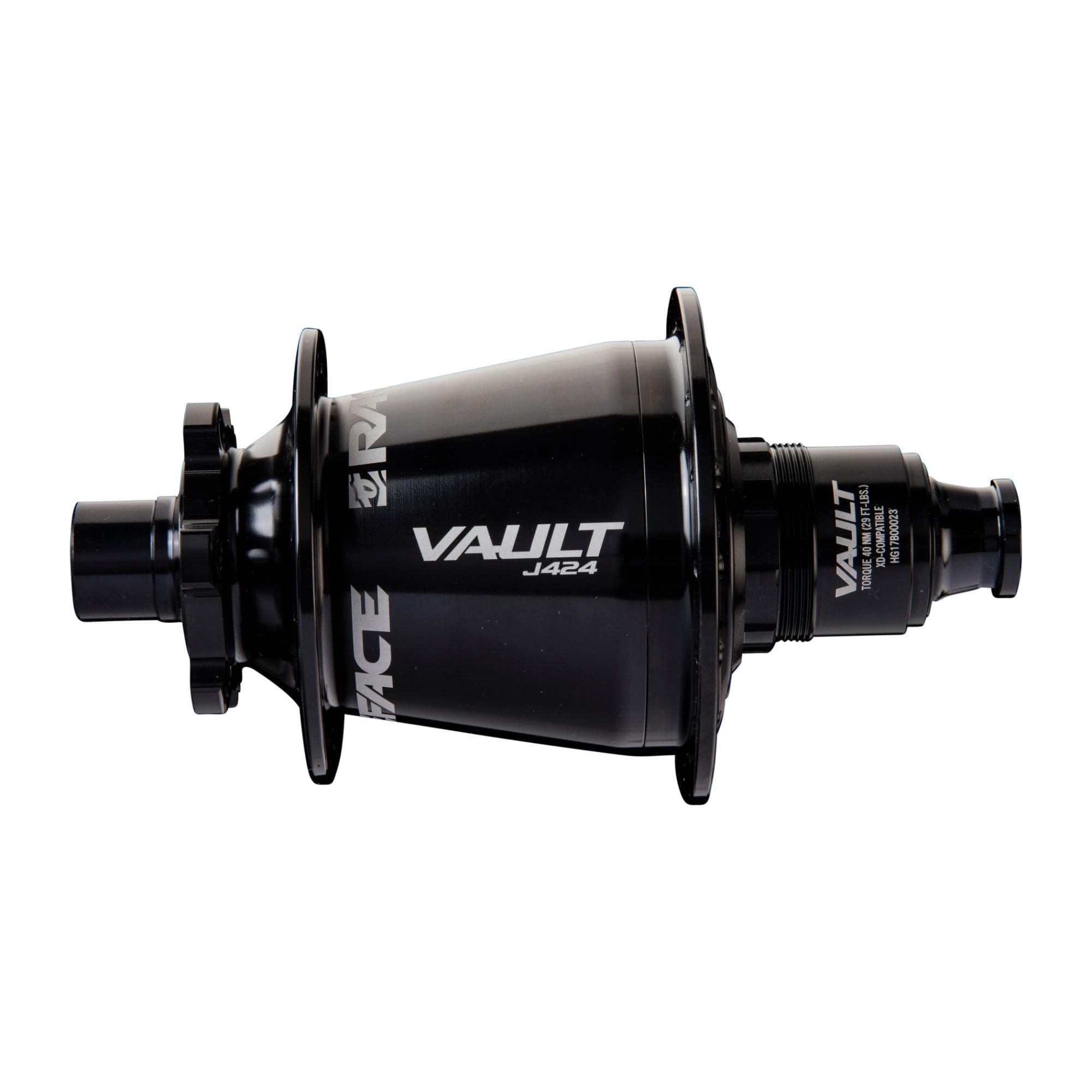 Race Face Vault J Bend Hub Rear 148x12mm BST 424J 28H Shimano Black