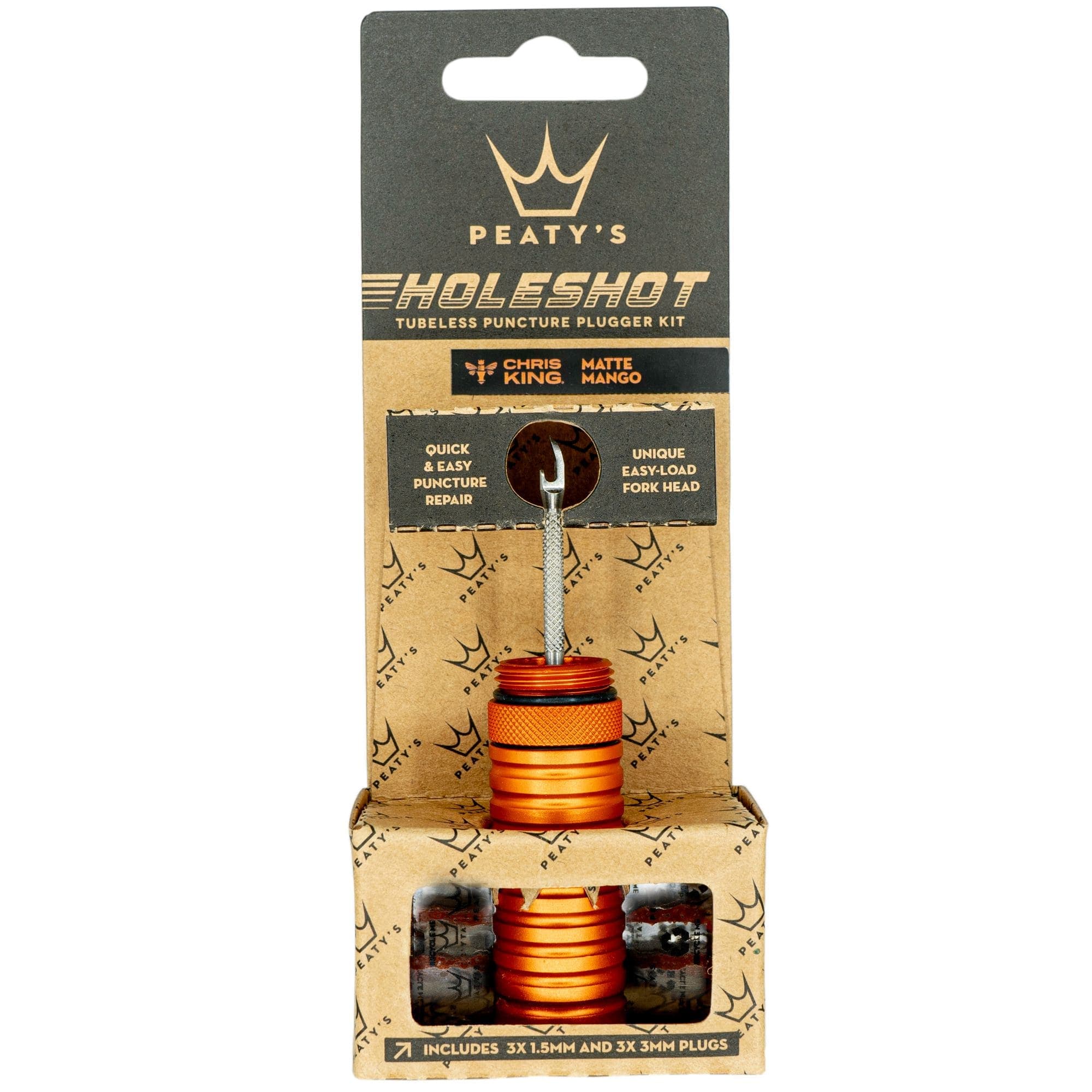 Peaty's Holeshot Tubeless Puncture Plugger Kit Mango