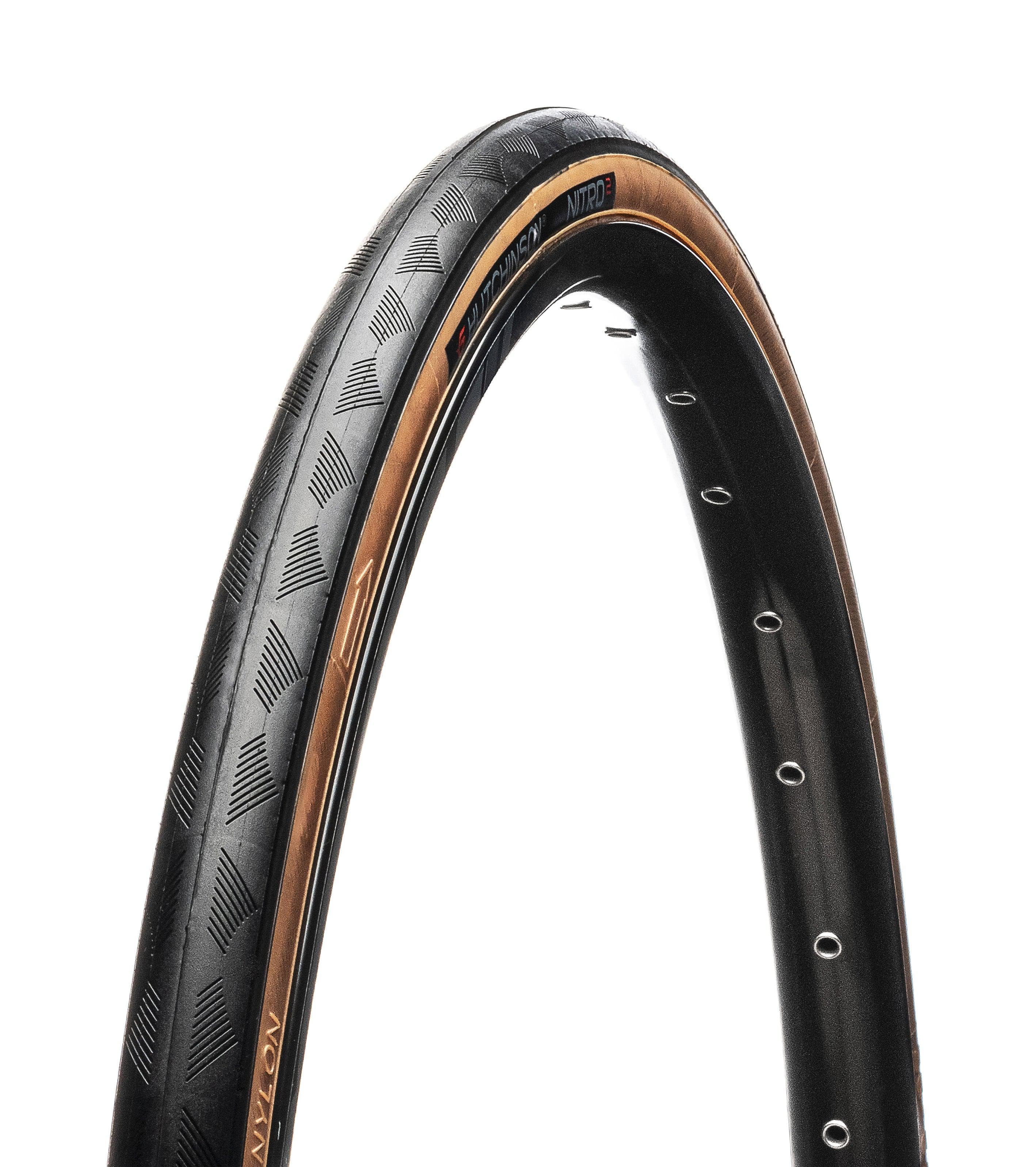 Hutchinson NLA Nitro 2 Road Tyre (Tan Wall, 700 x 28, TT, FB)