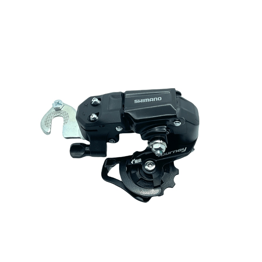 Shimano Tourney / TY Tourney TY200 rear derailleur; 6/7-speed; with BMX/Track bracket; SS short cage