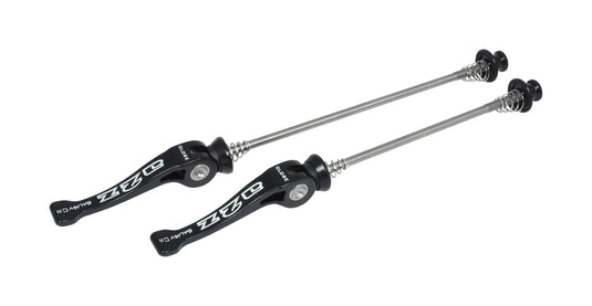 A2Z Chromoly (CroMo) Bicycle Quick Release Front & Rear Skewer Set - Black