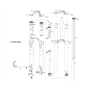 Rockshox Upper Tube/Frame Bumper Stop Boxxer/Domain Dual Crown (35Mm) (2 Pcs):