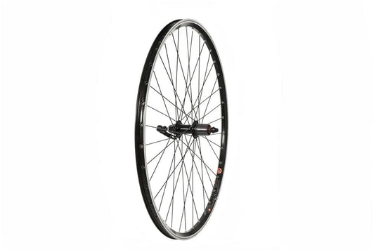 Tru-build wheels 700C Rear Wheel, Mach1 240 Rim, Black, 8/9Spd Cassette Hub ( - Rear - Black