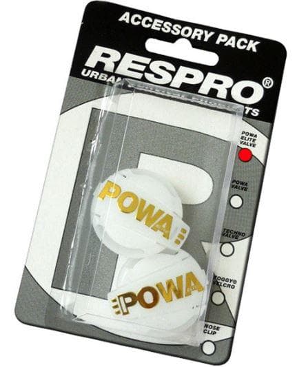 Load image into Gallery viewer, Respro Powa Elite Valves Pack of 2 Clear / Gold
