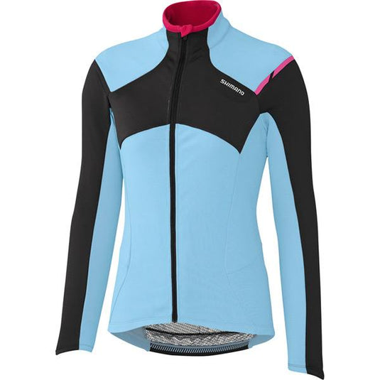 Shimano W's Performance Thermal Winter Jersey, Ice Blue, XX - Large