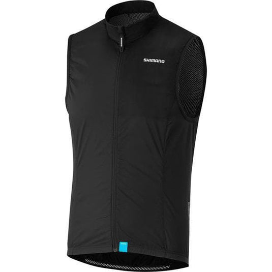 Shimano Clothing Men's Compact Wind Gilet; Black; Size M