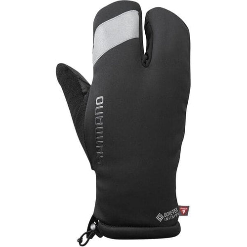 Shimano Clothing Unisex INFINIUM; PRIMALOFT; 2X2 Gloves; Black; Size M