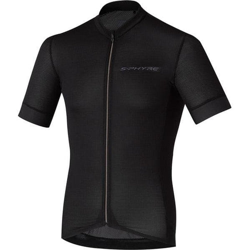 Shimano Clothing Men's; S-PHYRE Short Sleeve Jersey; Black; Size L