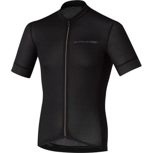 Shimano Clothing Men's; S-PHYRE Short Sleeve Jersey; Black; Size L