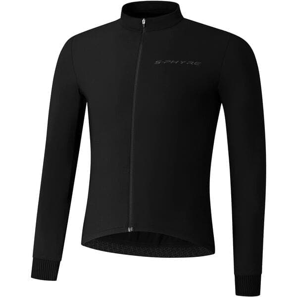 Shimano Clothing Men's; S-PHYRE Thermal Jersey; Black; Size S