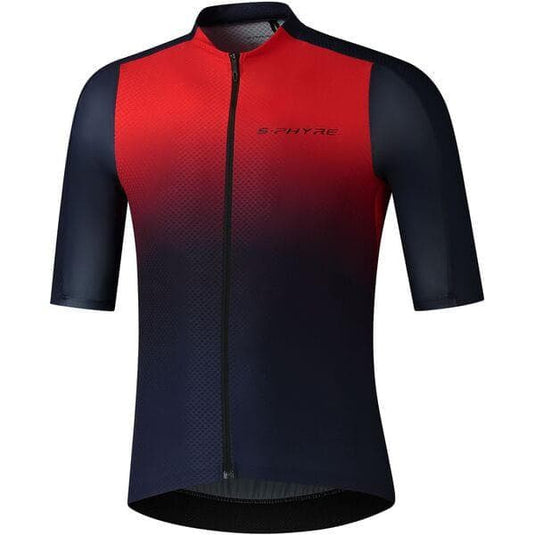 Shimano Clothing Men's; S-PHYRE FLASH Jersey; Red/Navy; Size S