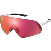 Shimano Aerolite Panoramic Glasses; Metallic White; RideScape Road Lens
