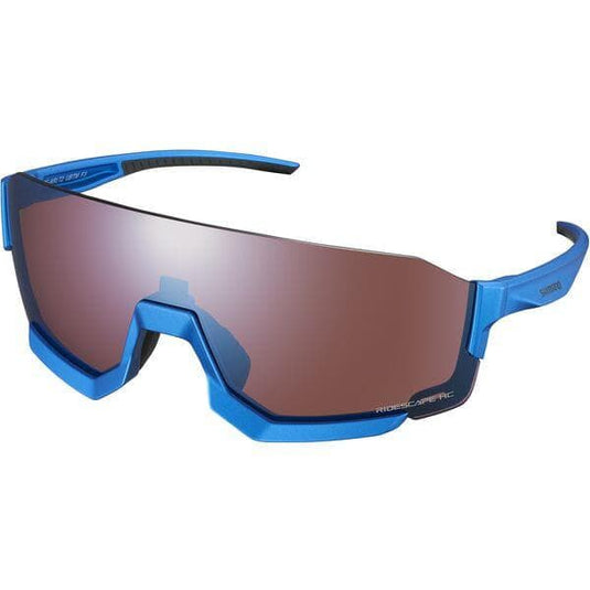 Shimano Clothing Aerolite Glasses; Metallic Blue; RideScape Road Lens