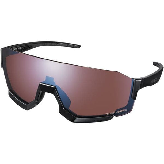 Shimano Clothing Aerolite Glasses; Metallic Black; RideScape Road Lens