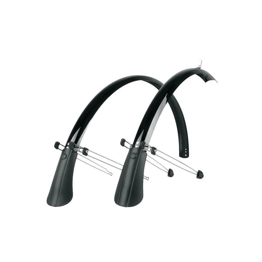 Sks Commuter Mudguard Set With Spoiler: Black 45Mm 28"