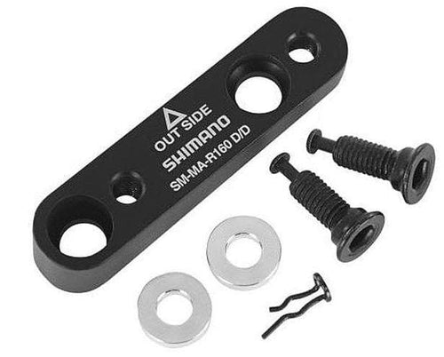 Shimano Spares Adapter for flat mount calliper to road flat frame mount; for rear 160 mm