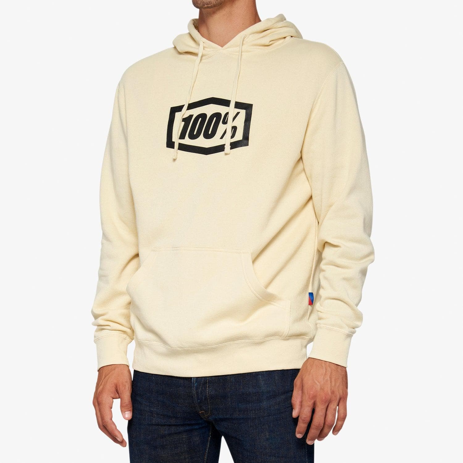 100% Icon Pullover Hoodie Chalk M
