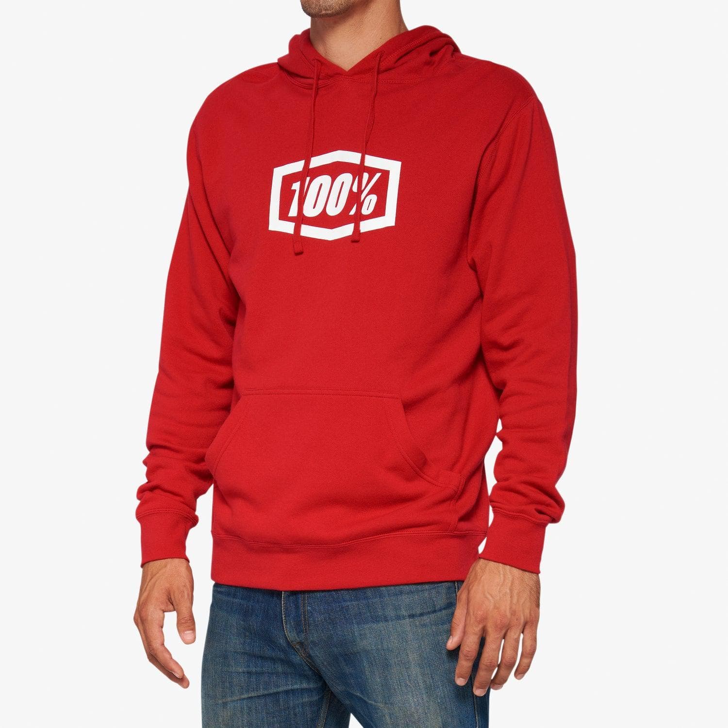 100% Icon Pullover Hoodie Deep Red XL