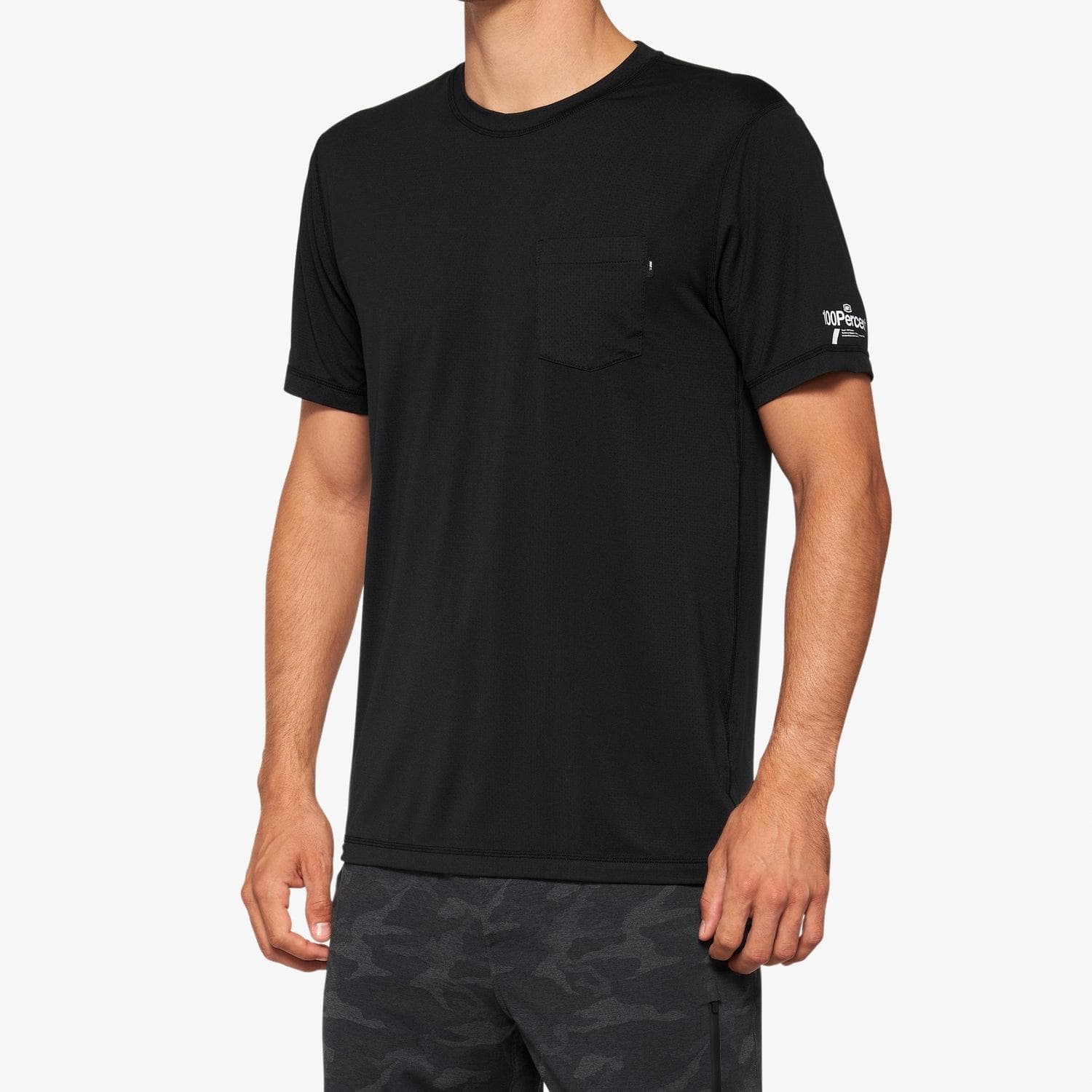 100% MISSION Athletic Short Sleeve T-shirt Black S