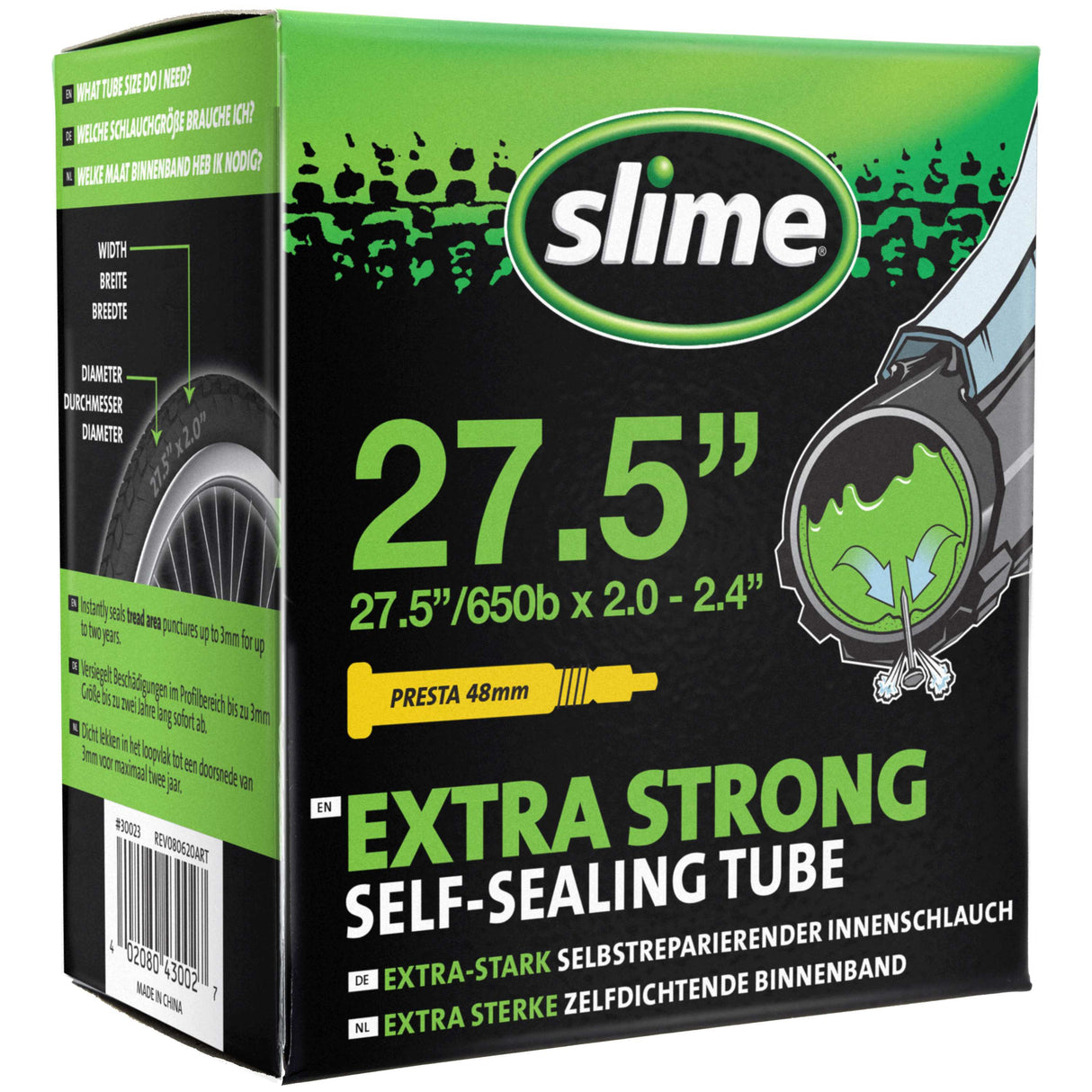 Slime Smart Tube 27.5/ 650b x 2.0-2.4"Presta Valve