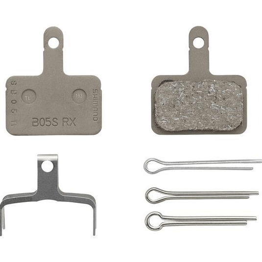 Shimano Spares B05S disc brake pads and spring; steel backed; resin