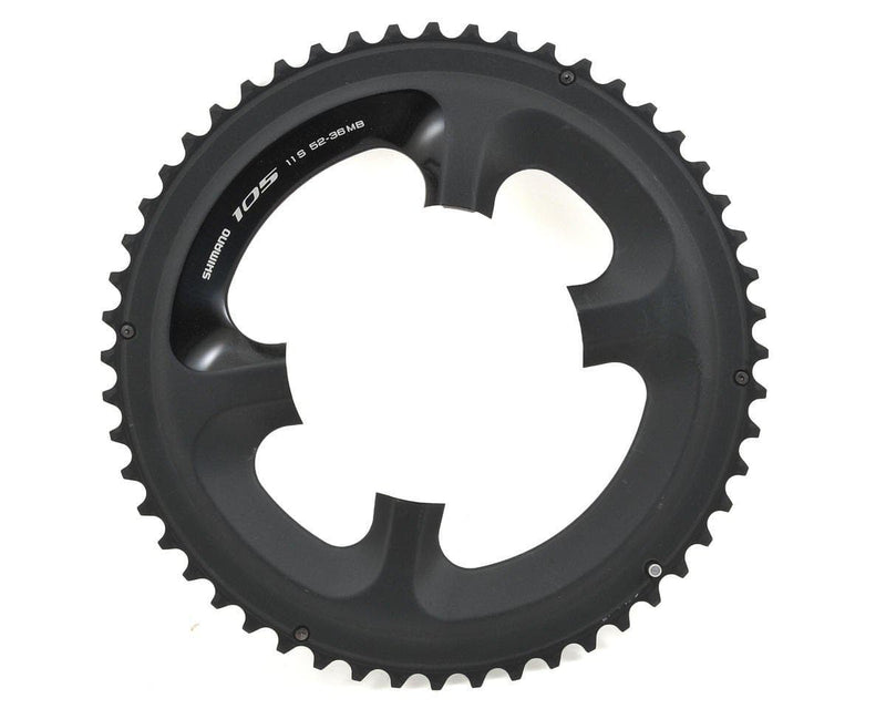 Load image into Gallery viewer, Shimano 105 FC-5800 Outer Road 4 Arm Chainrings - 11 Speed - BLACK
