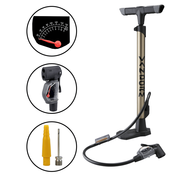 Vandorm Super Lite Alloy Bike Floor Track Pump