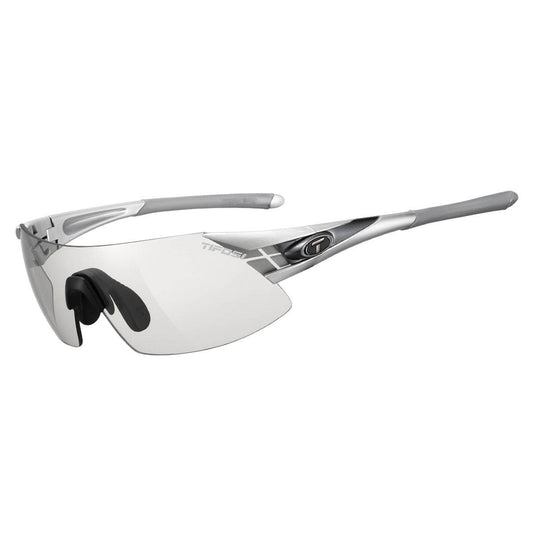 Tifosi Podium Xc Silver/Gunmetal Fototec Light Night Lens Sunglasses 2018: Silver/Gunmetal