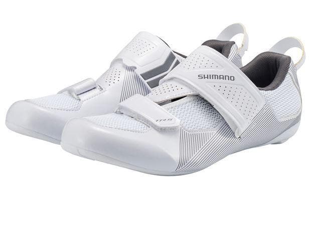 Load image into Gallery viewer, Shimano TR5 (TR501) SPD-SL Shoes, White
