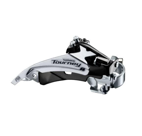 Load image into Gallery viewer, Shimano Tourney / TY FD-TY500 hybrid front derailleur; top swing; dual-pull and multi fit for 42T
