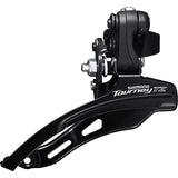 Shimano Tourney / TY FD-TZ500 6-speed MTB front derailleur; down swing; top pull; 28.6mm; 66-69; 42T