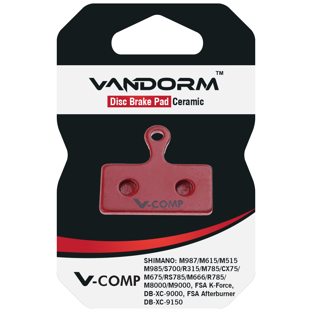 Vandorm V-COMP Ceramic Disc Brake Pads - Fits Shimano G01S G02S G03S, FSA