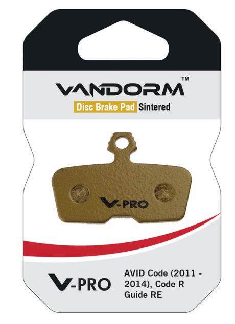 Vandorm V-PRO Sintered Compound Disc Brake Pads - Avid Code, Guide