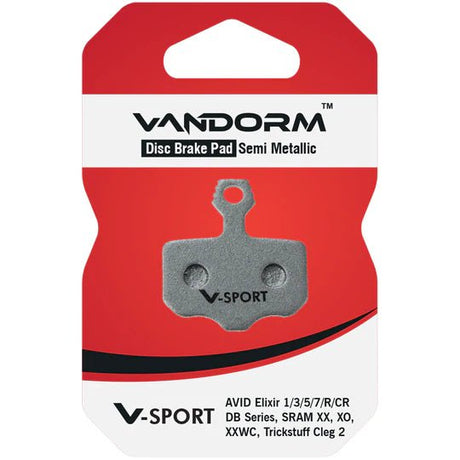 Vandorm V-SPORT Semi Metalic Disc Brake Pads - AVID Elixir, SRAM XX XO, Trickstuff