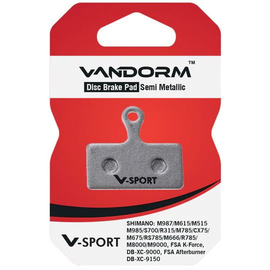 Vandorm V-SPORT Semi Metalic Disc Brake Pads - Shimano G01S G02S G03S, FSA