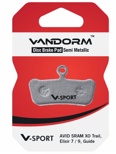 Vandorm V-SPORT Semi Metalic Disc Brake Pads - Avid Elixir, Sram XO, Guide