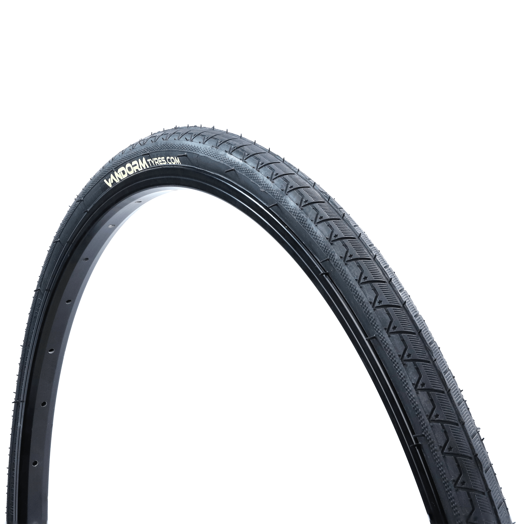 Vandorm Road Route Road Bike Tyre - 700c x 28c - Black