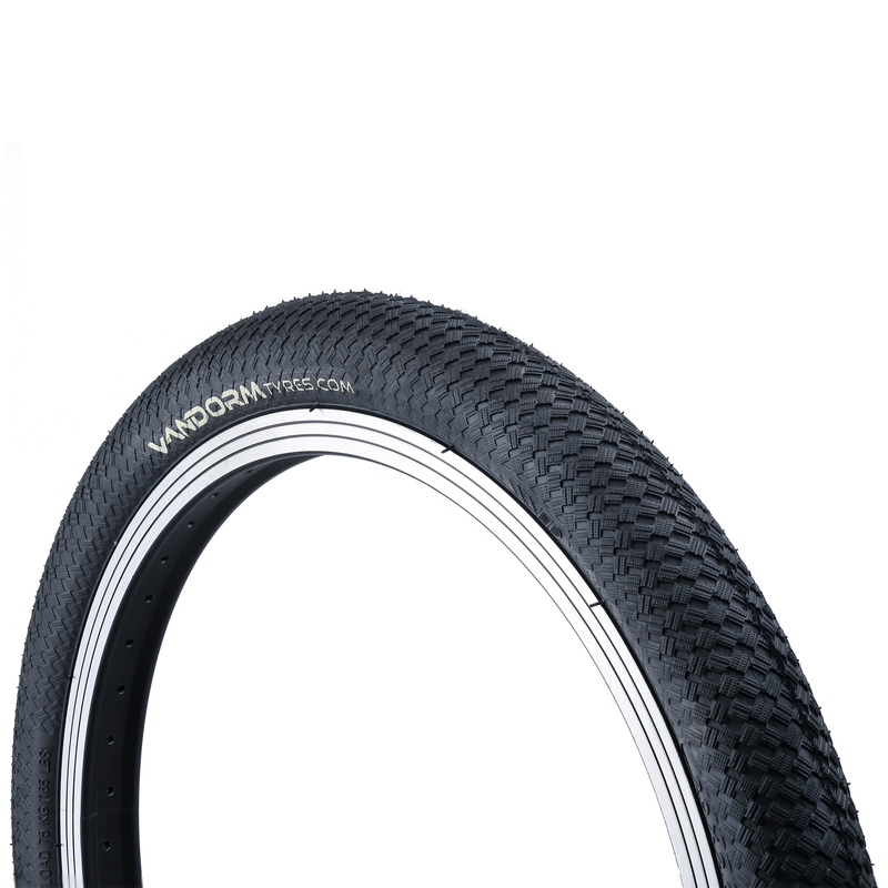 Load image into Gallery viewer, Vandorm Drifter BMX Tyre - 20&quot; x 2.00&quot; - Black
