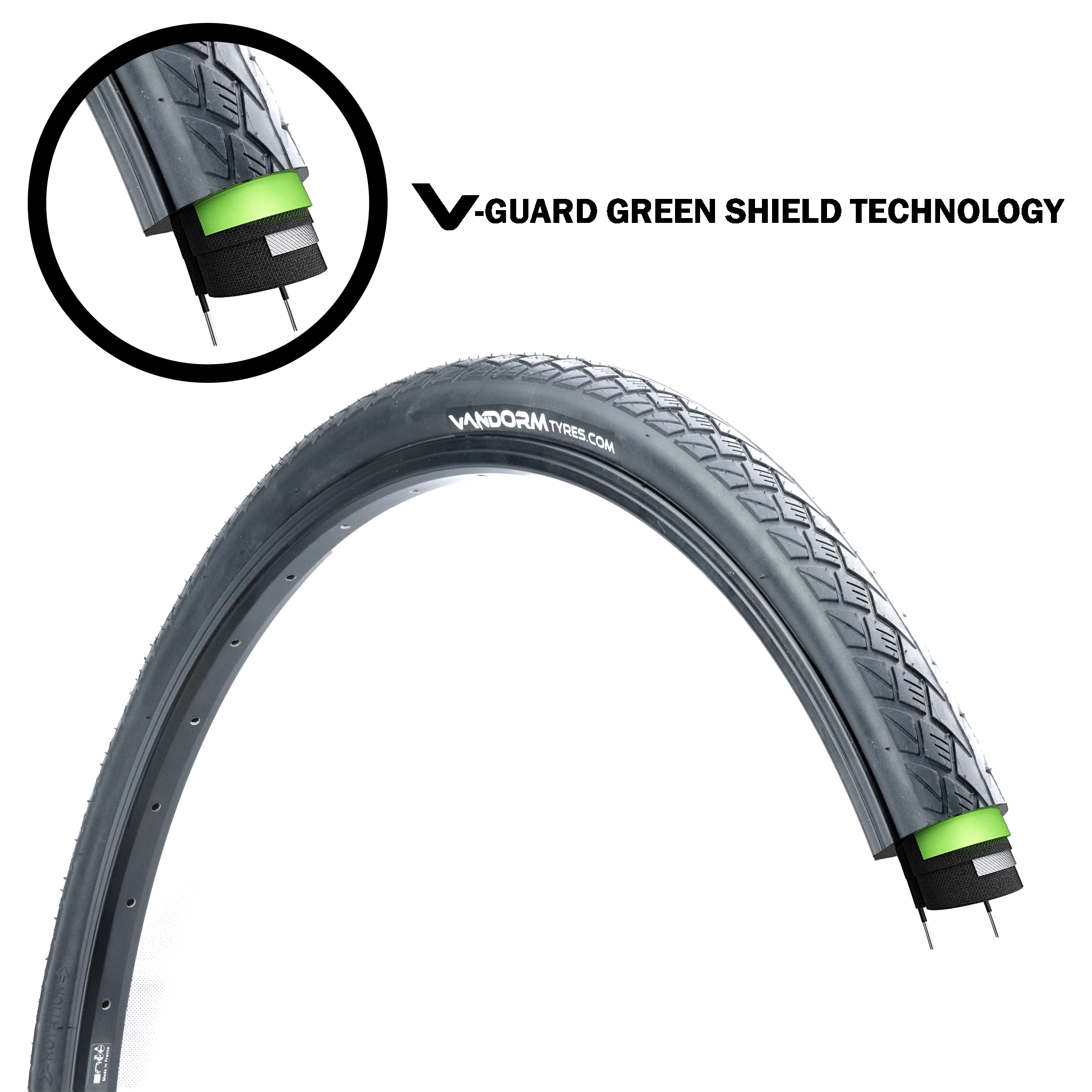 Vandorm City Smart Hybrid Tyre - 700c x 35c - PUNCTURE PROTECTION