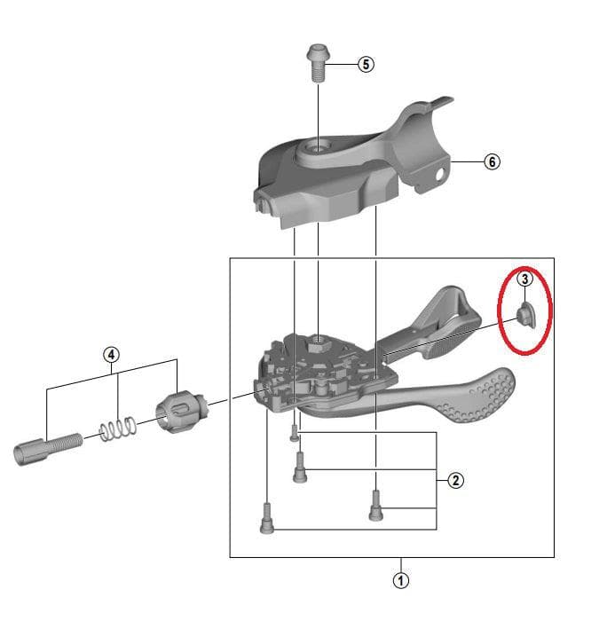 Shimano Spares SL-U5000 Inner hole cap