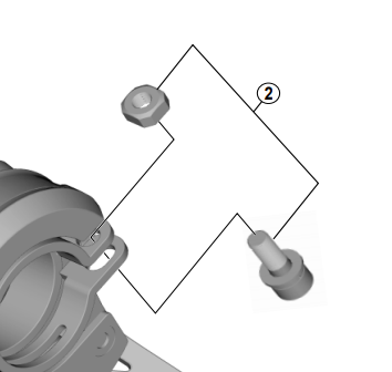 Shimano Spares SW-M8050 clamp bolt and nut; M4 x 12 mm