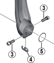 Shimano Spares FC-M617 clamp bolt; M6 x 19 mm
