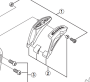 Shimano Spares SM-CD50 Upper guide unit