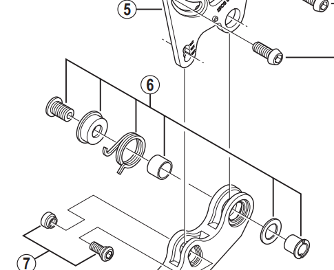 Load image into Gallery viewer, Shimano Spares SM-CD50 Lower guide fixing bolt unit; M8 x 12 mm
