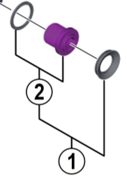 Shimano Spares FC-M4000 crank arm fixing bolt unit