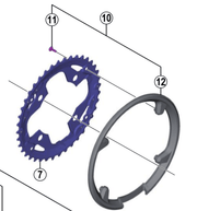 Shimano Spares FC-M4000 chain guard and fixing bolts