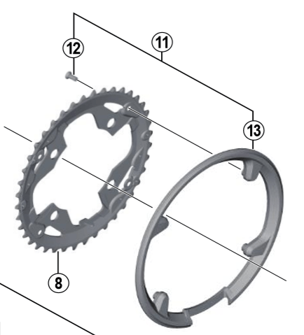 Shimano Spares FC-M3000 chain guard and fixing screws