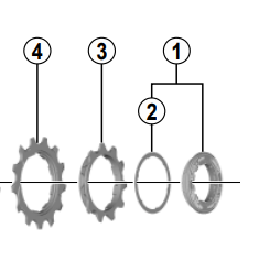 Load image into Gallery viewer, Shimano Spares CS-M7000 lock ring and spacer
