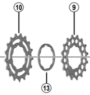 Shimano Spares CS-R9100 Sprocket Spacer; 2.18 mm