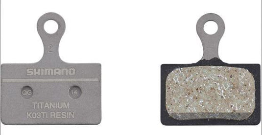 Shimano Spares K03TI disc pads and spring, titanium backed, resin